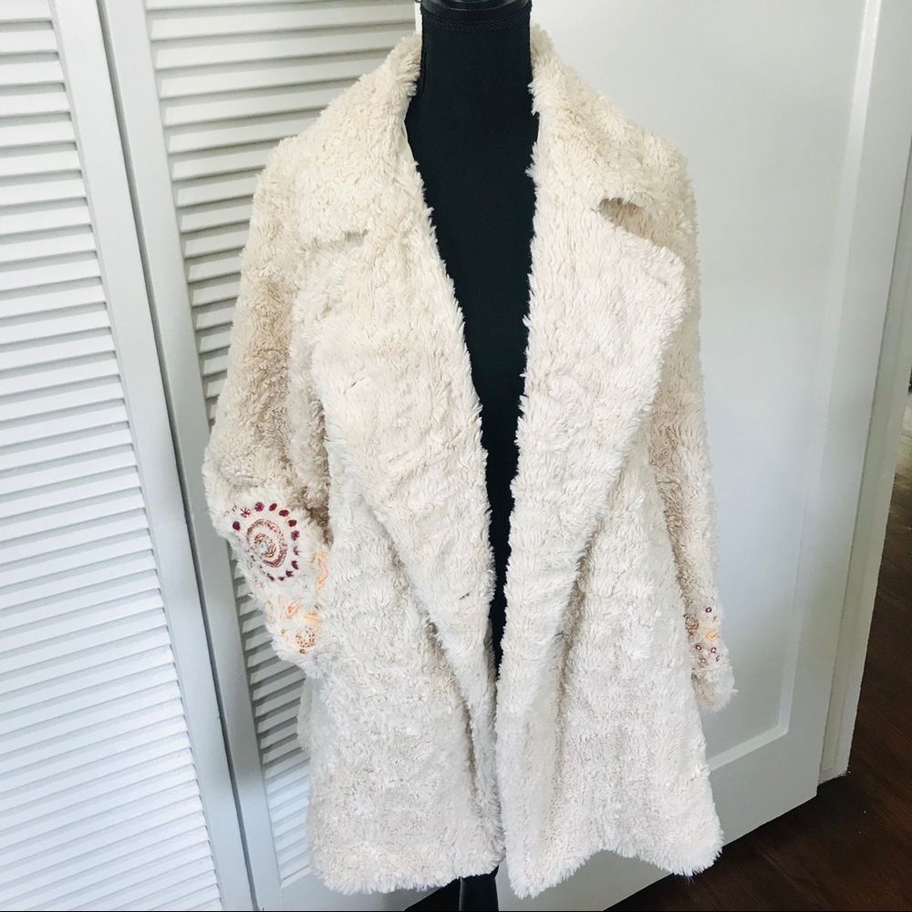 FP Faux Fur with Embellished Sleeves - Picture 2 of 8
